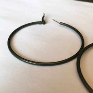 Dark green hoops